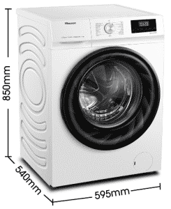 เครื่องซักผ้า Hisense เครื่องซักผ้า ฝาหน้า รุ่น WFQY8014EVJM