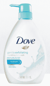 ครีมอาบน้ำ Dove gentel Exfoliating Nourishing Body wash