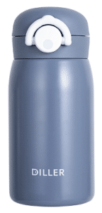 Diller Thermo Flask 320ml M8904 กระติกเก็บความร้อนและเย็น ฝากดยกดื่มพร้อมล็อก สแตนเลส2ชั้นเก็บเย็น24ชม